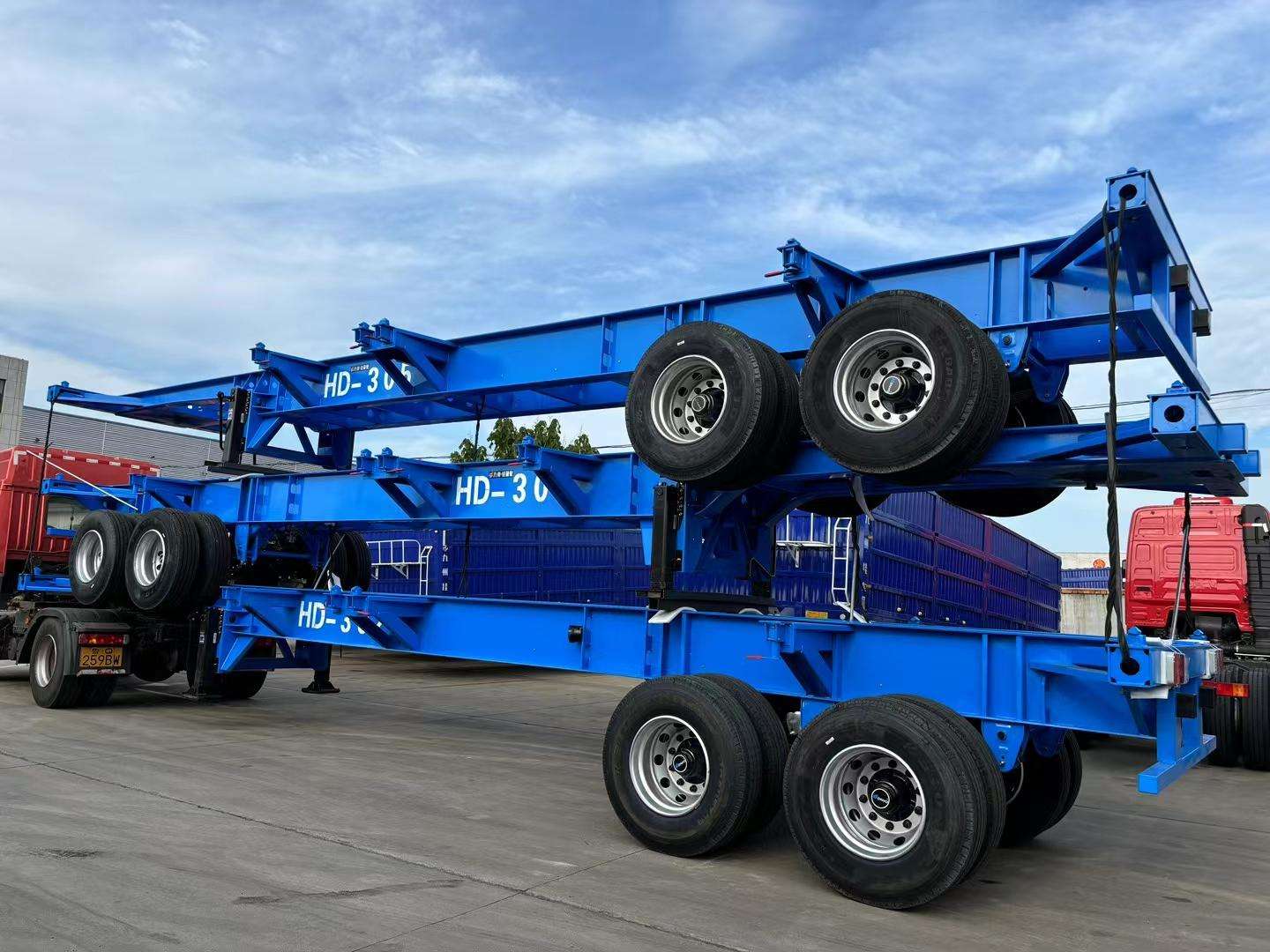 Sigma semi-trailers loaded for export to Indonesia
